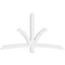 Ekena Millwork Davenport Architectural Grade PVC Gable Bracket, 72"W x 42"H x 4"D x 4"F, 14/12 Pitch GBP072X42X0404DAV00 - alternate 4